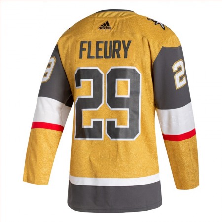 Pánské Hokejový Dres Gold Vegas Golden Knights Dresy Marc-Andre Fleury 29 2020-21 Třetí Authentic